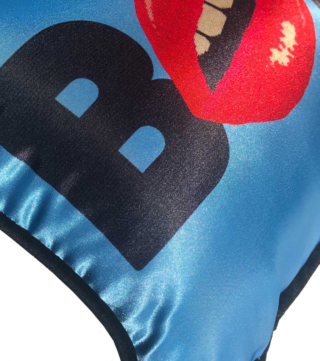pop art satin HOT BOY kiss me pillows