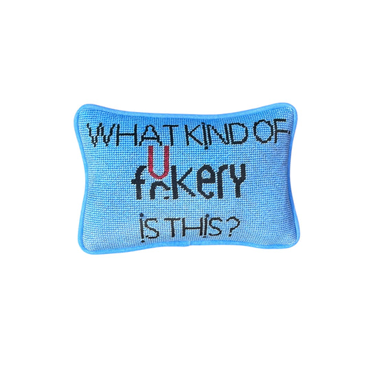 velvet WHAT KIND OF F*CKERY IS THIS? custom made pillow