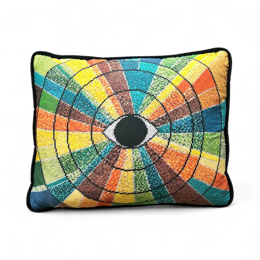 organic cotton sateen KALEIDOSCOPE pillow