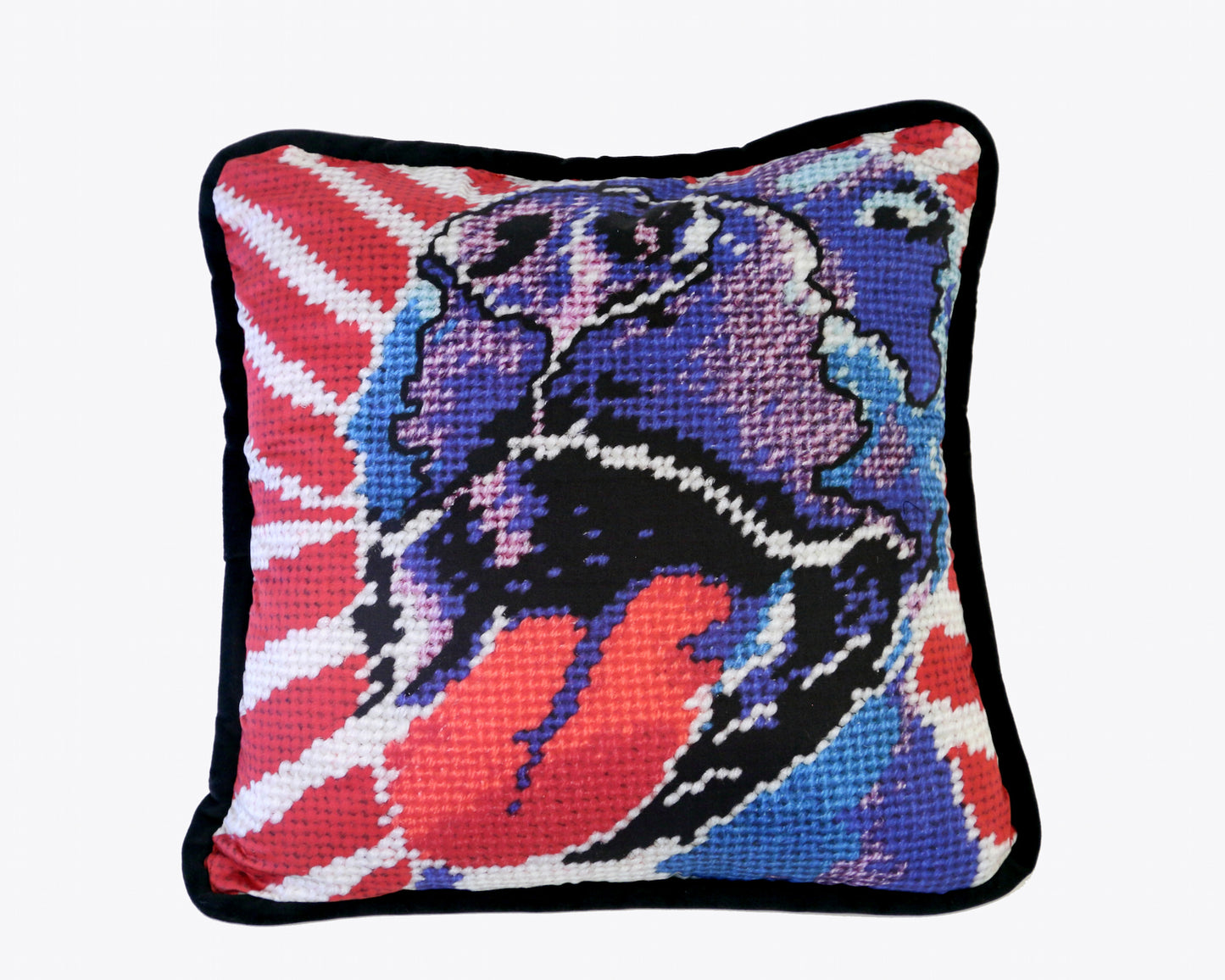 velvet TAKING NAMES & KISSING PIT BULLS toss pillow