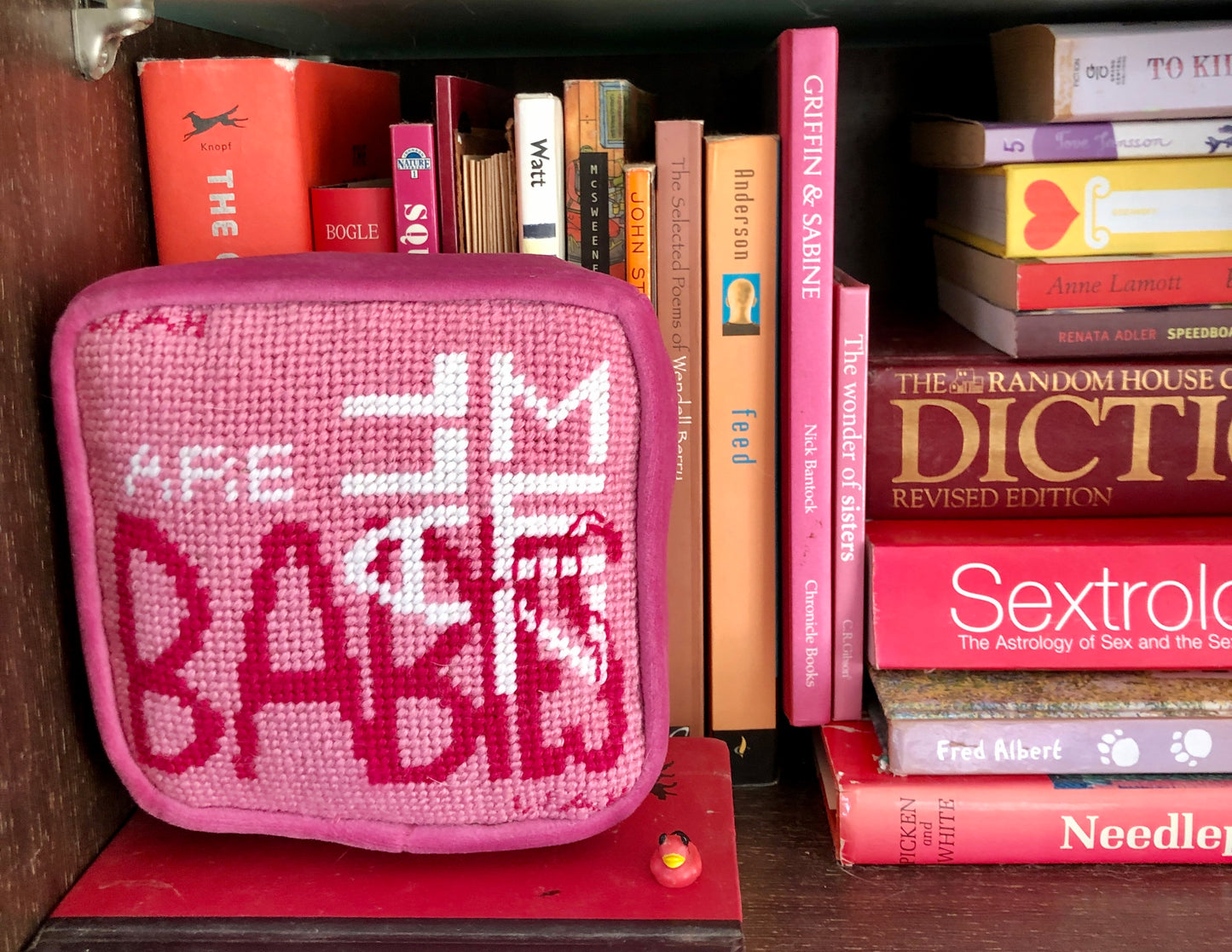 custom needlepoint OBJET D'ART PILLOW BOX