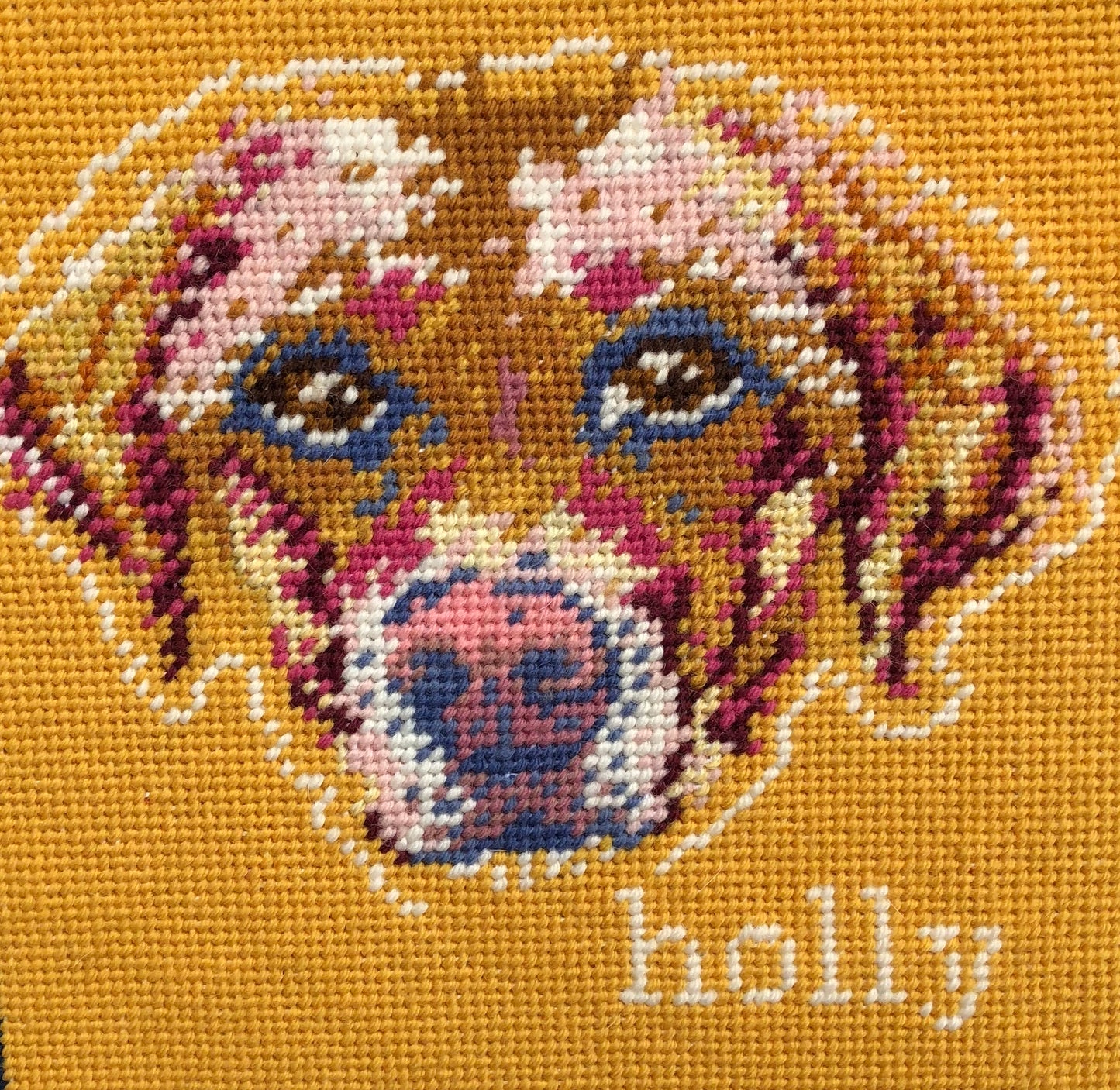 custom needlepoint PET PORTRAIT