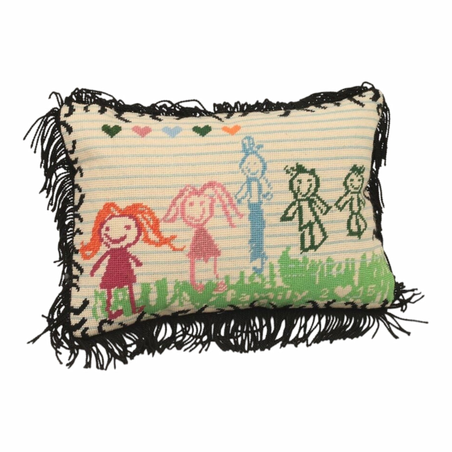 bespoke needlepoint CHILD'S DRAWING
