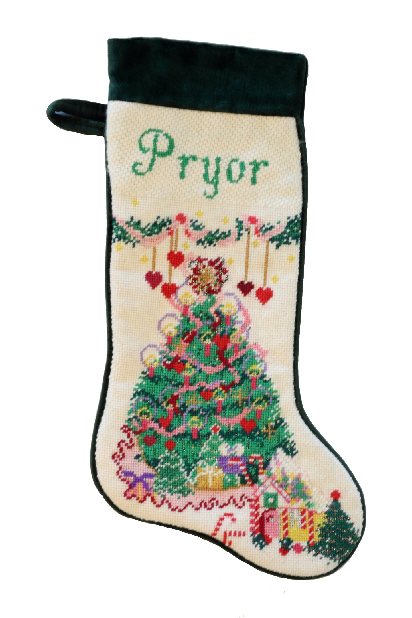 custom needlepoint stocking with name / 2026 commission