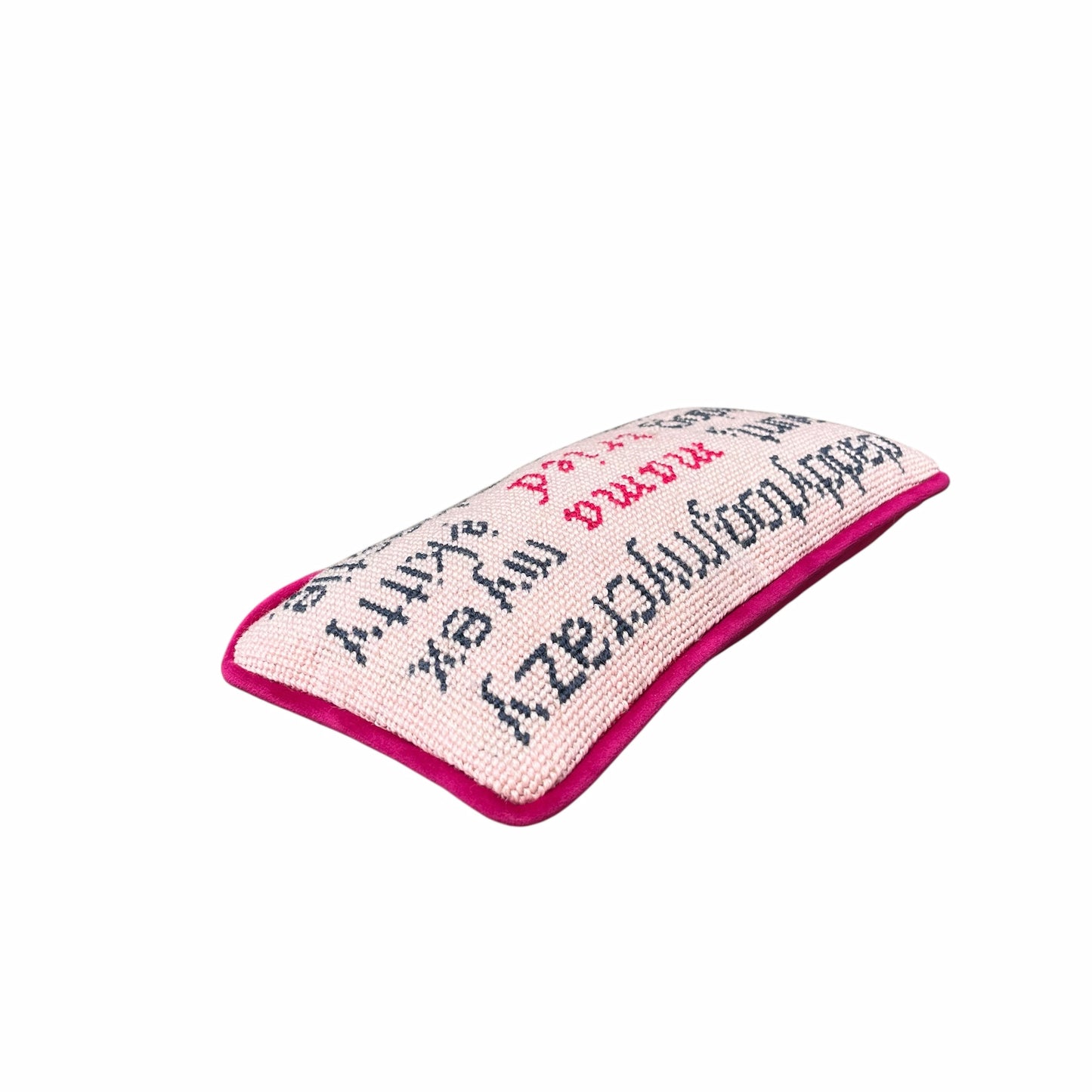 hand-embroidered needlepoint MAMA TRIED pillow