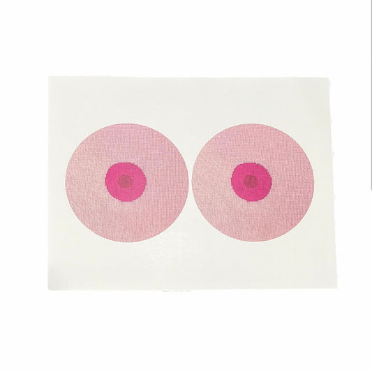 THE GIRLS pink boobs matte print