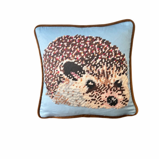 organic cotton sateen HARRIS THE HEDGEHOG custom made pillow