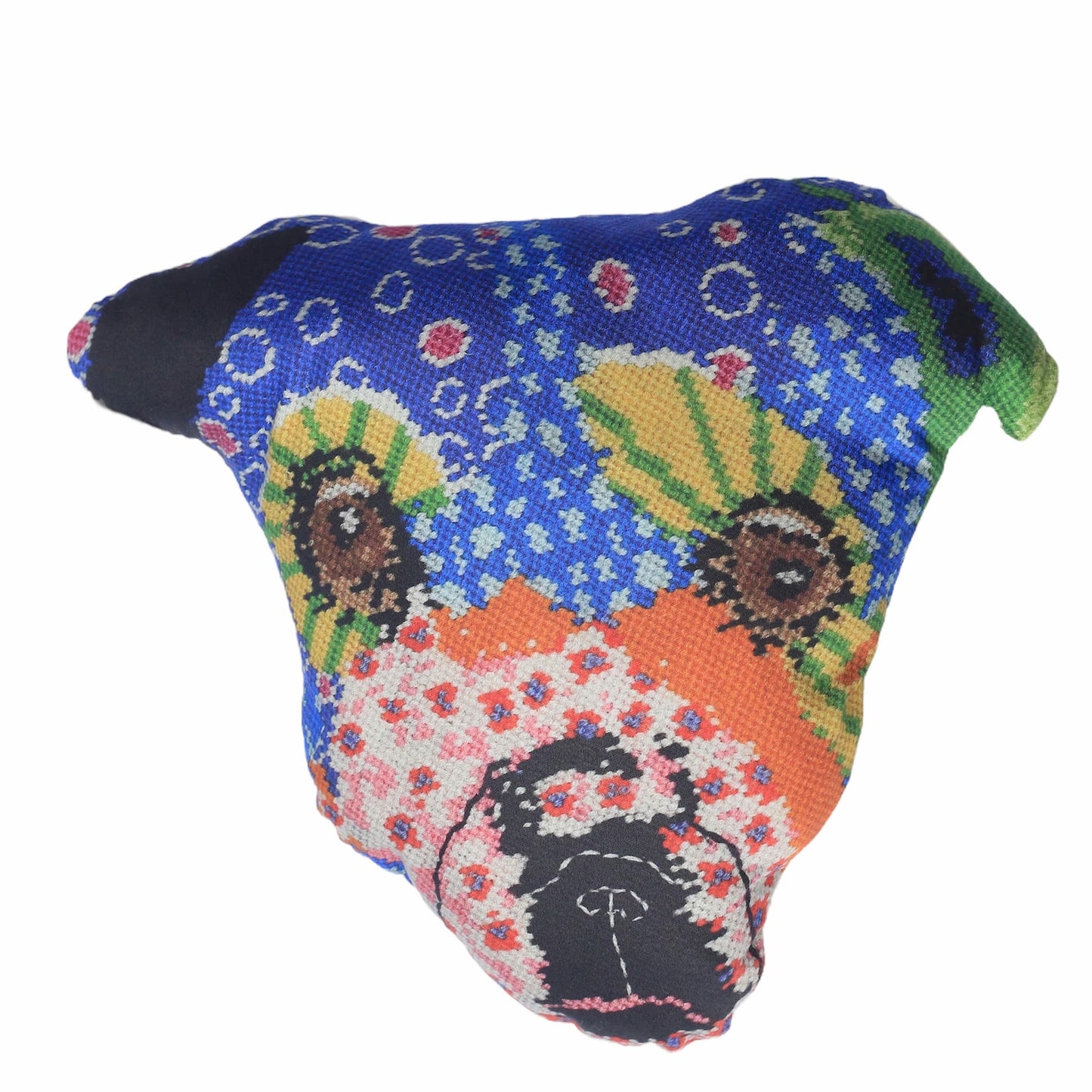 PUP POPSTAR organic cotton sateen sculpted dog pillow