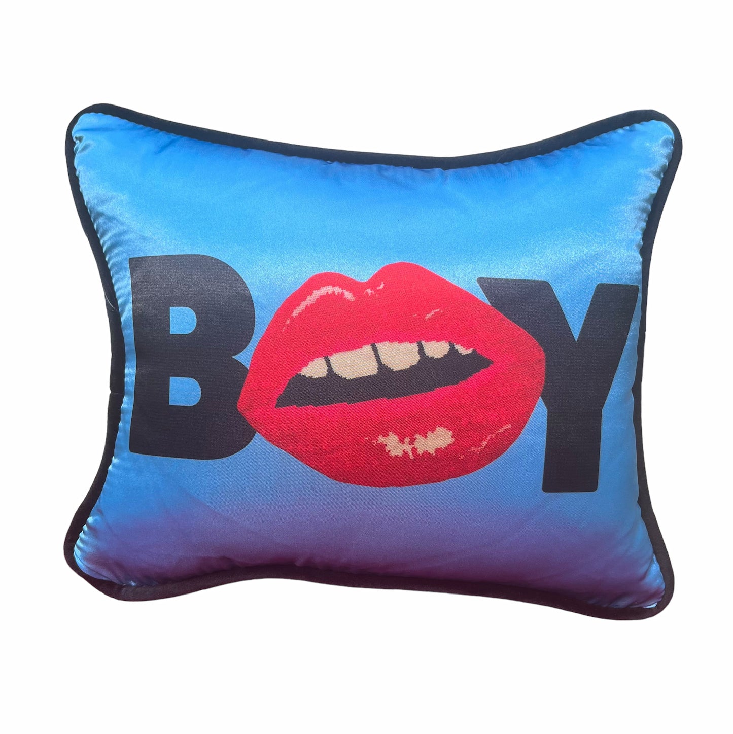pop art satin HOT BOY kiss me pillows