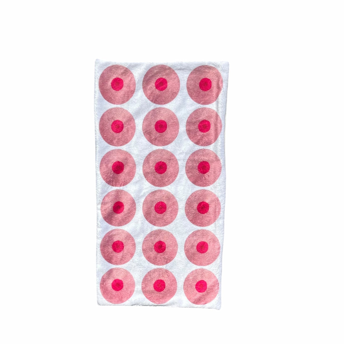 the GIRLS booby baby burp cloth