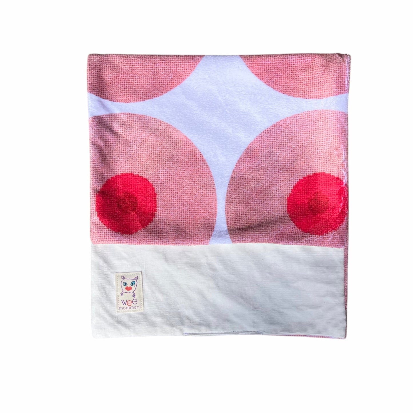 the GIRLS booby baby burp cloth