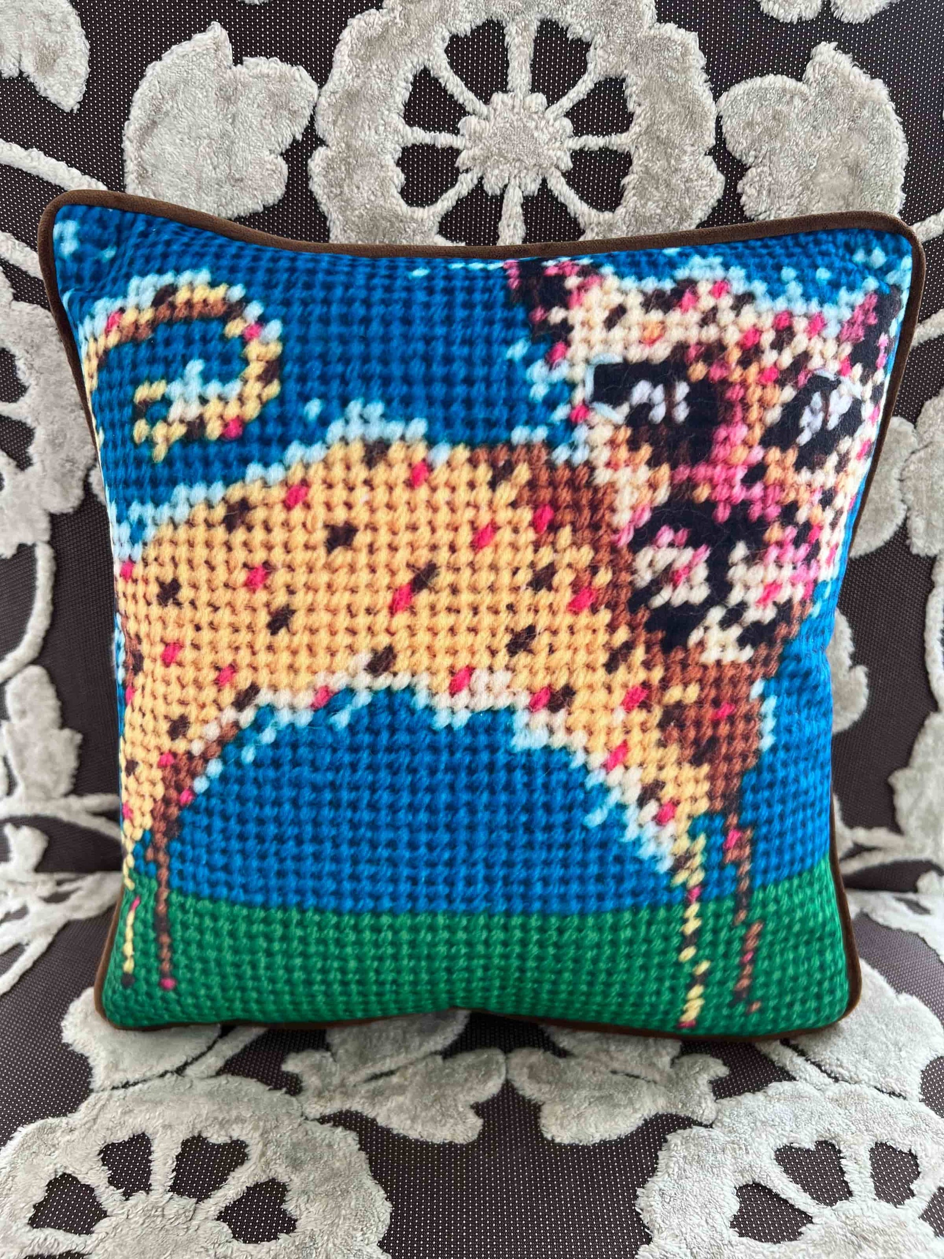 golden cheetah with pink and brown spots