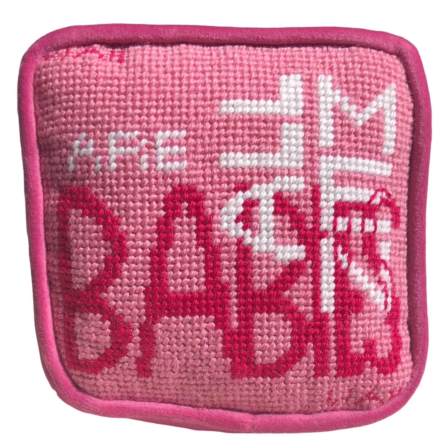 custom needlepoint OBJET D'ART PILLOW BOX