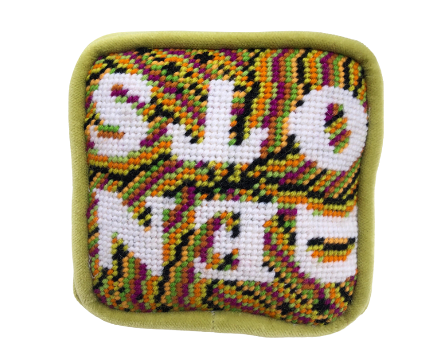 custom needlepoint OBJET D'ART PILLOW BOX