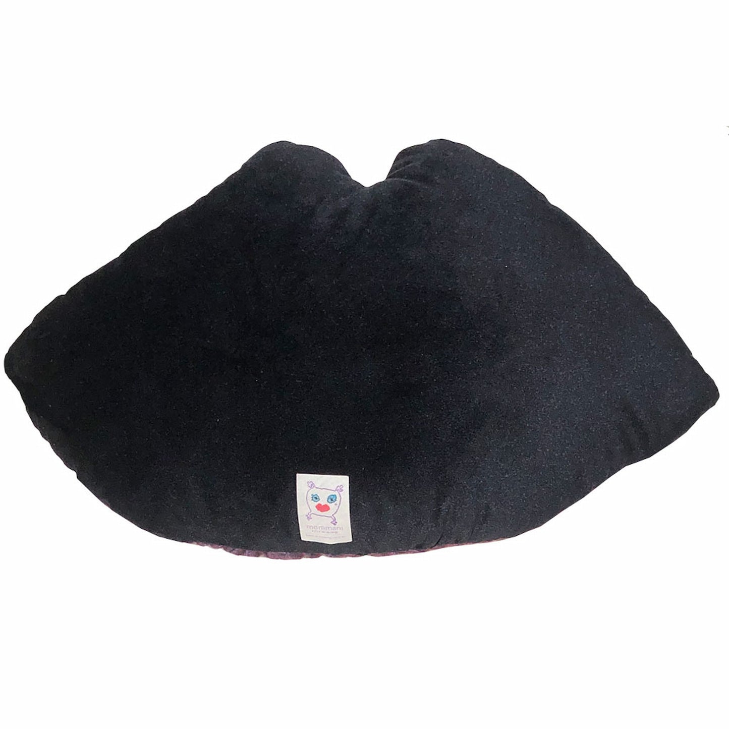 magenta sculpted lips pillow