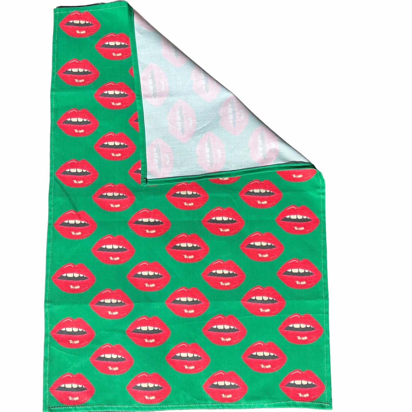 holiday BISOUS BISOUS! kiss kiss tea towel