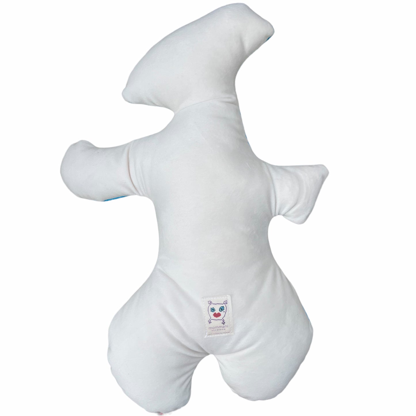 colorful, silly sculpted soft plush monster