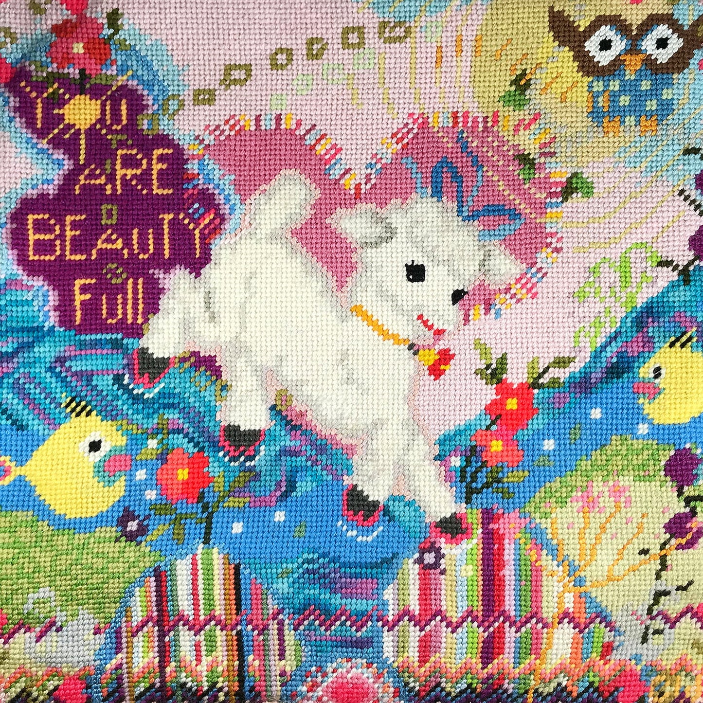 needlepoint YOU ARE BEAUTY-FULL