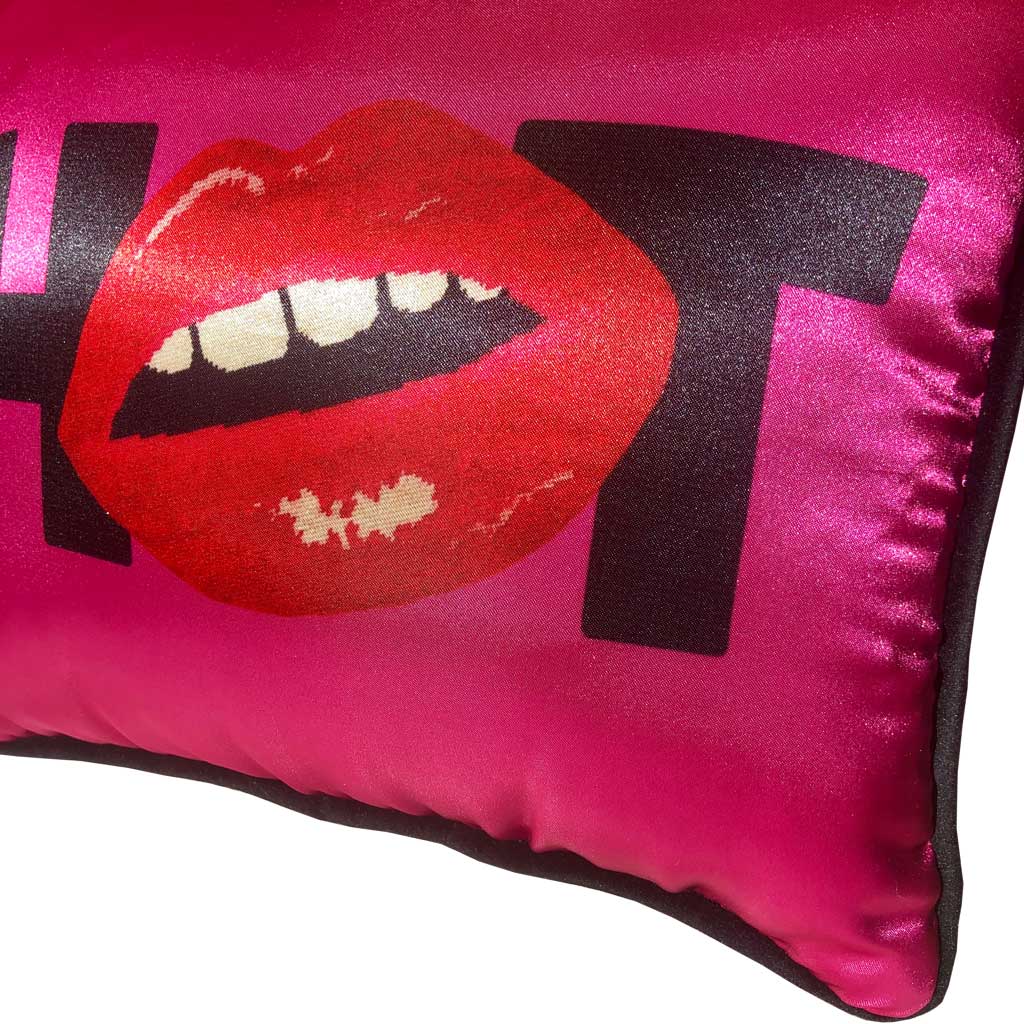 pop art satin HOT BOY kiss me pillows