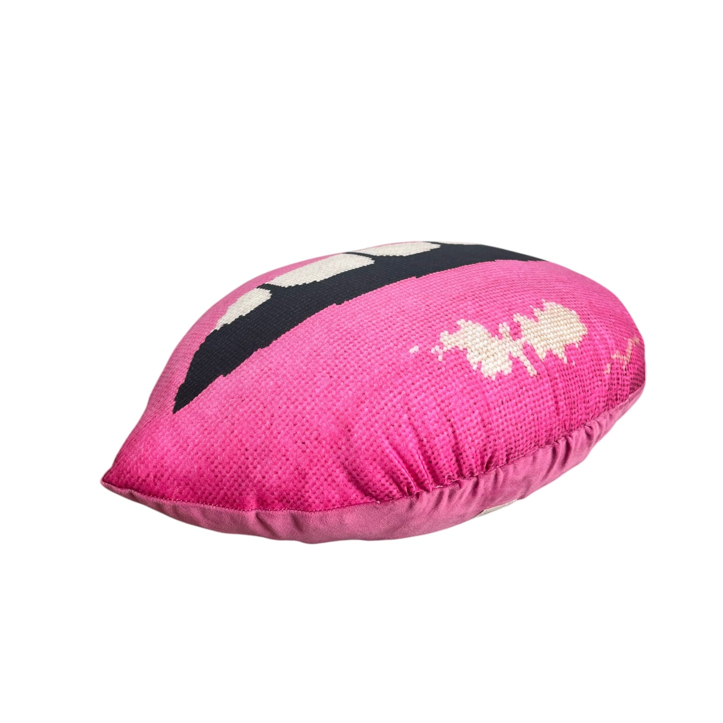 small flaw PINK POUT organic cotton sateen lips pillow