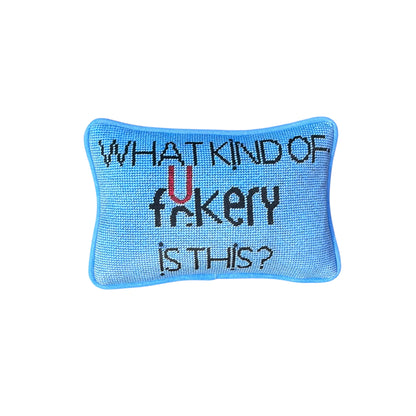 velvet WHAT KIND OF F*CKERY IS THIS? custom made pillow