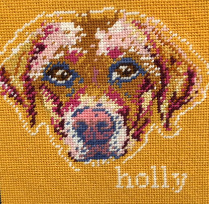custom needlepoint PET PORTRAIT