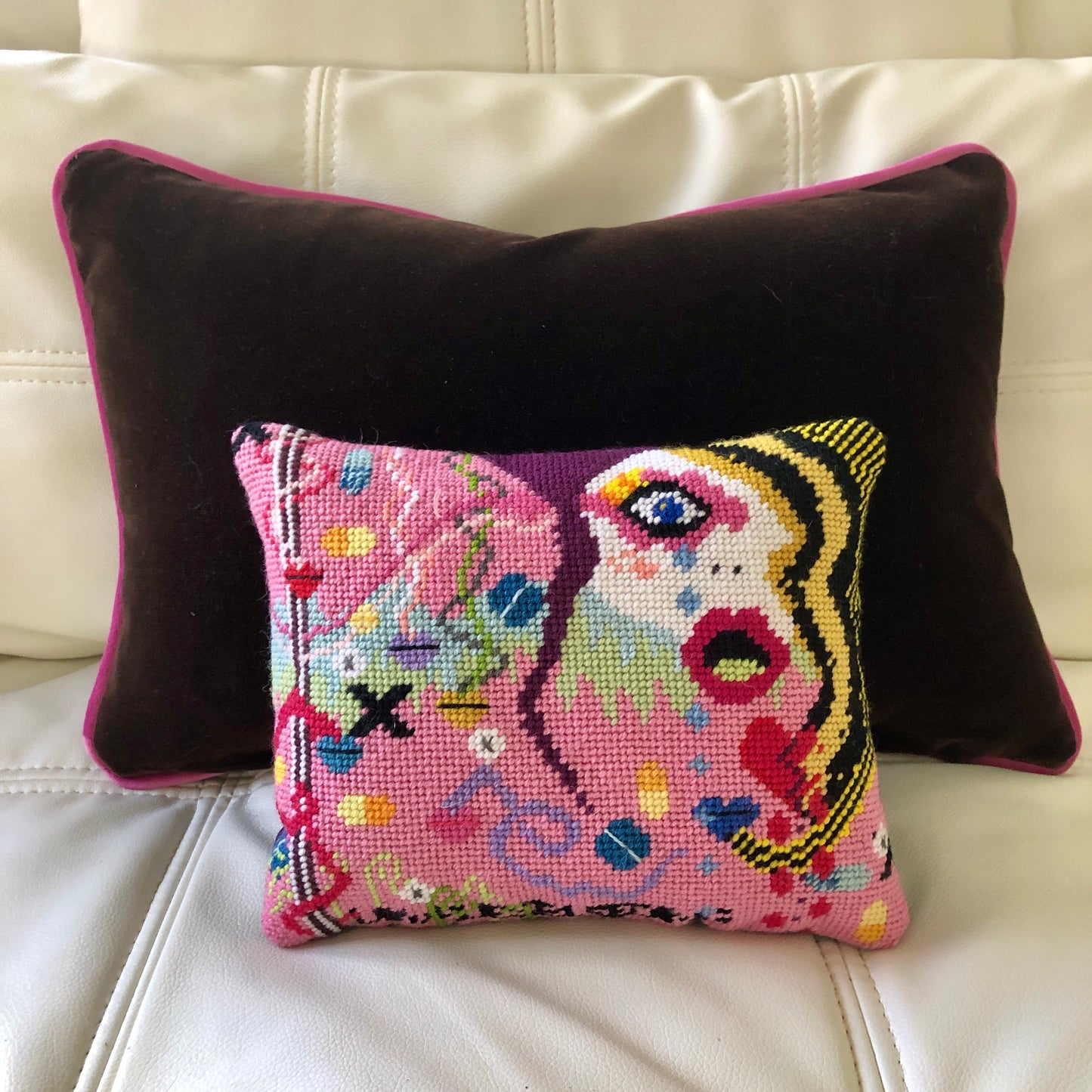 needlepoint SHOCK & ROLL