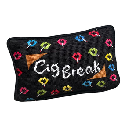 needlepoint CIG BREAK