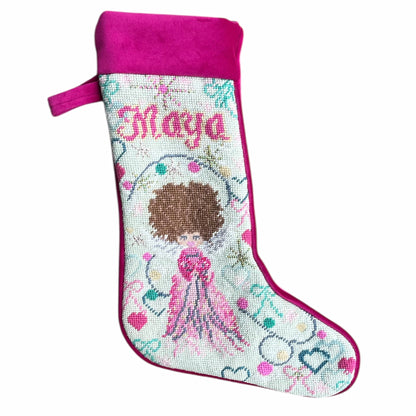 custom NEEDLEPOINT STOCKING