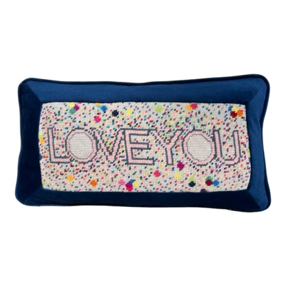 needlepoint LOVE YOU