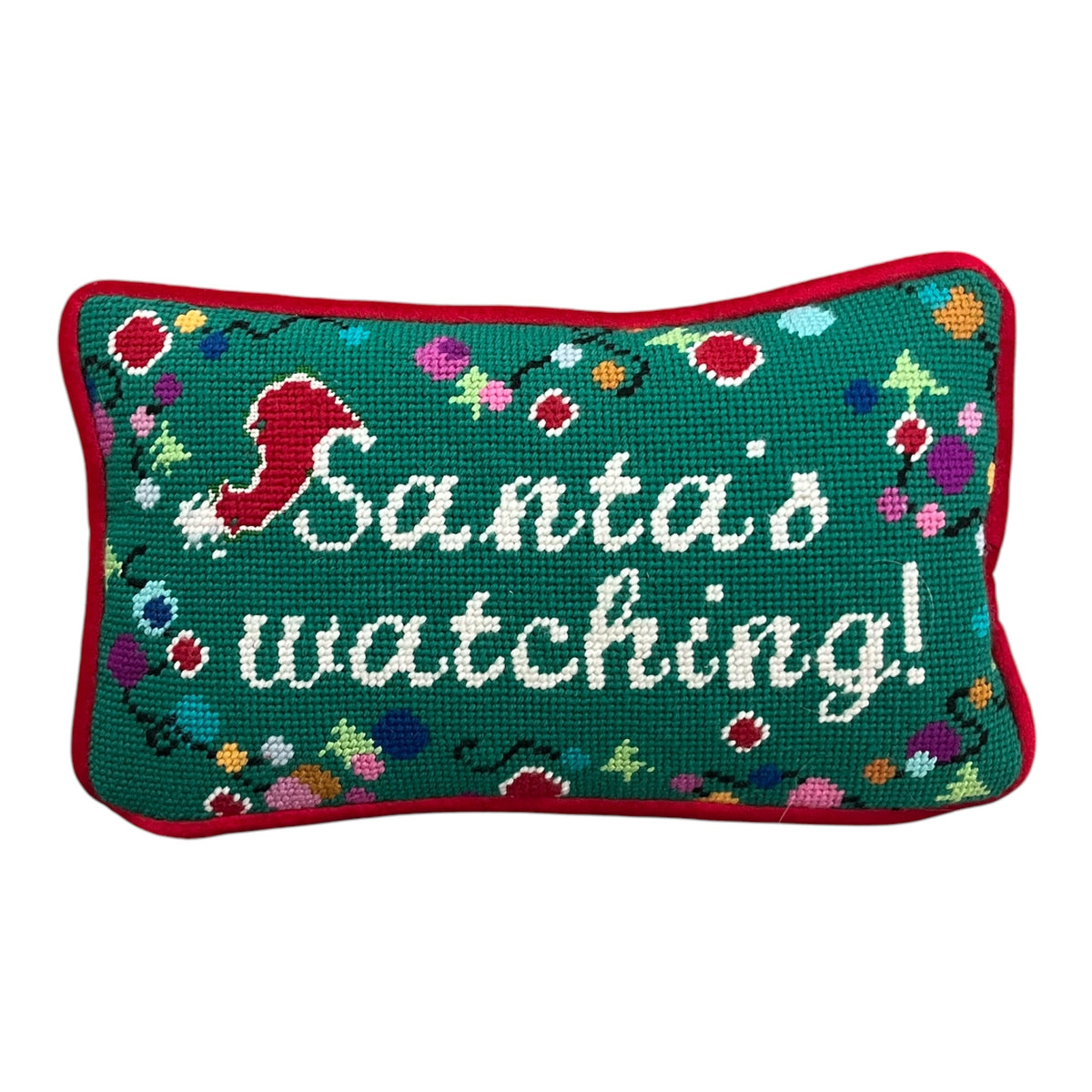 needlepoint SANTA'S WATCHING