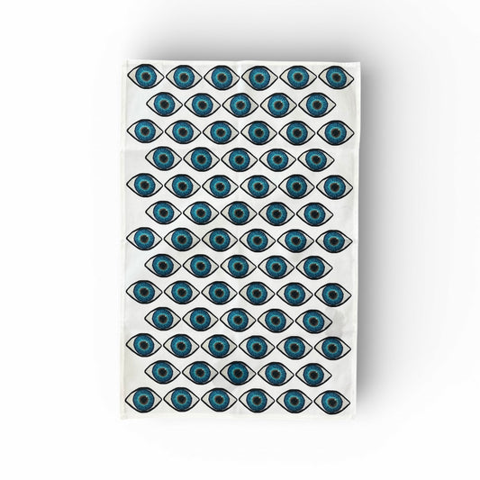 BLUE EYES tea towel