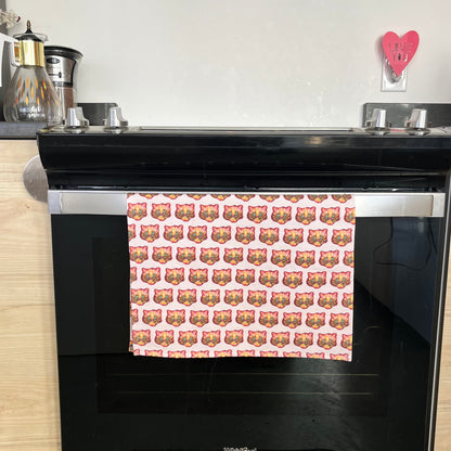 CHOUPETTE KITTY handmade tea towel