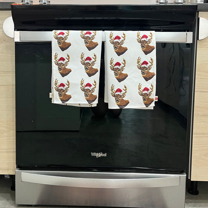 WHAT THE BUCK?! tea towel