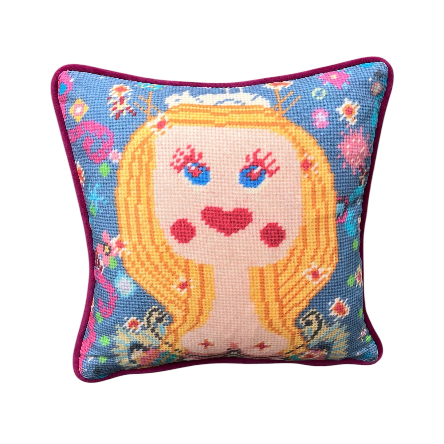 BLONDIE & THE BIRD organic cotton sateen handmade pillow