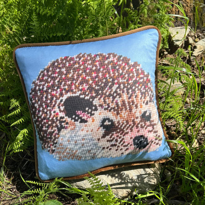 organic cotton sateen HARRIS THE HEDGEHOG custom made pillow
