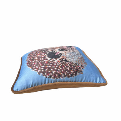 organic cotton sateen HARRIS THE HEDGEHOG custom made pillow