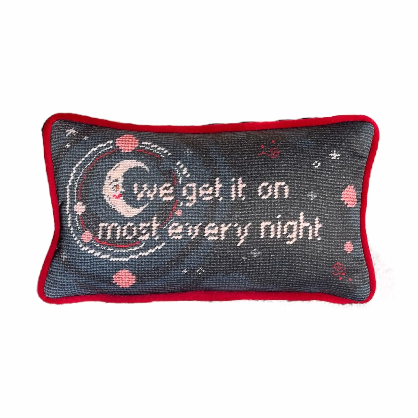 organic cotton sateen DANCING IN THE MOONLIGHT pillow