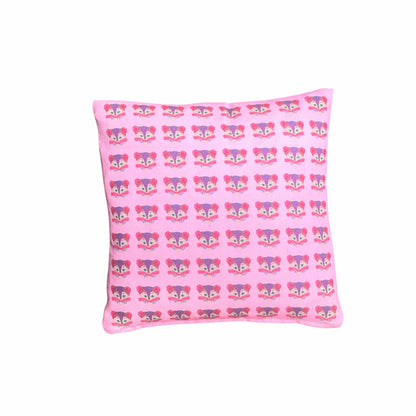 outdoor-friendly KITTY LOVE handmade pillow