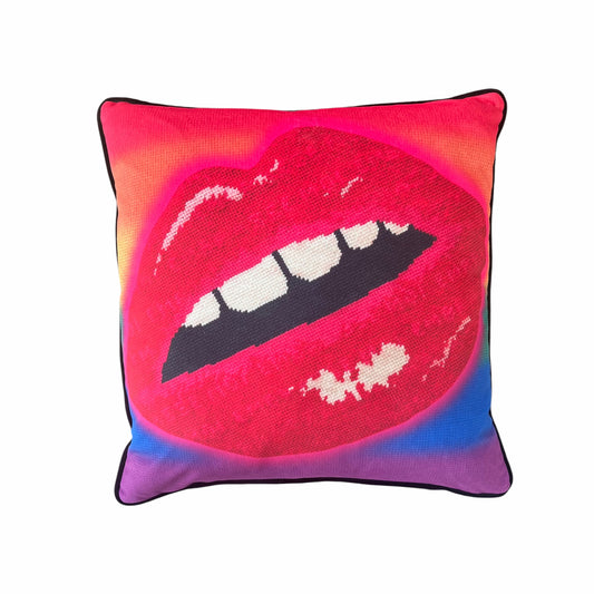 rainbow velvet EMBRASSE MOI feather down pillow