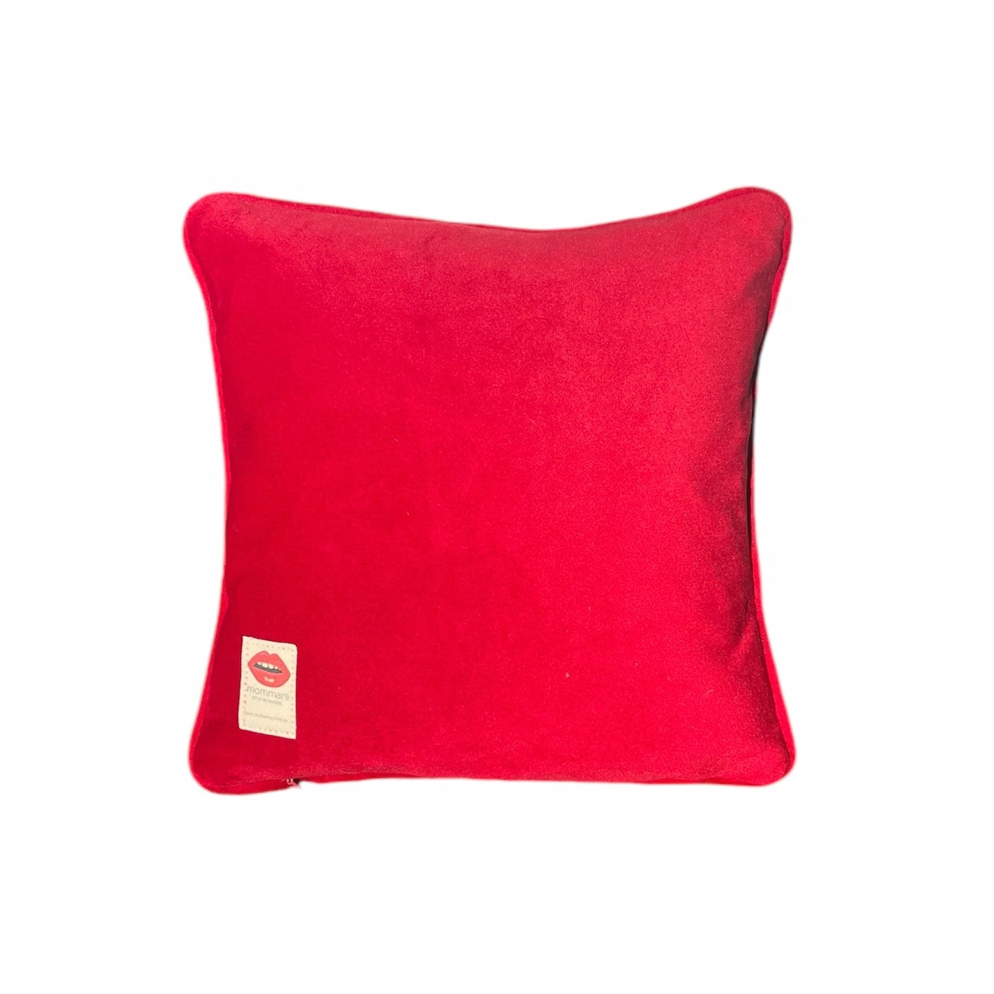 velvet WHAT THE BUCK?! holiday pillow