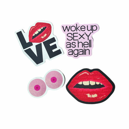 WOKE UP SEXY AS HELL AGAIN  vinyl sticker