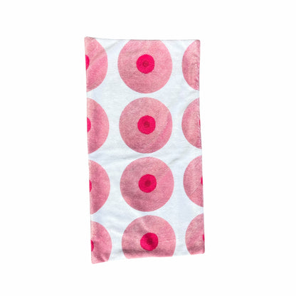 the GIRLS booby baby burp cloth