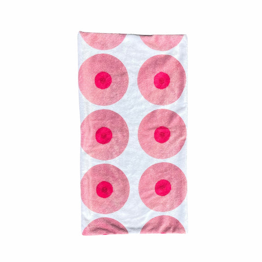 the GIRLS booby baby burp cloth