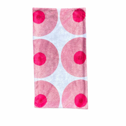 the GIRLS booby baby burp cloth