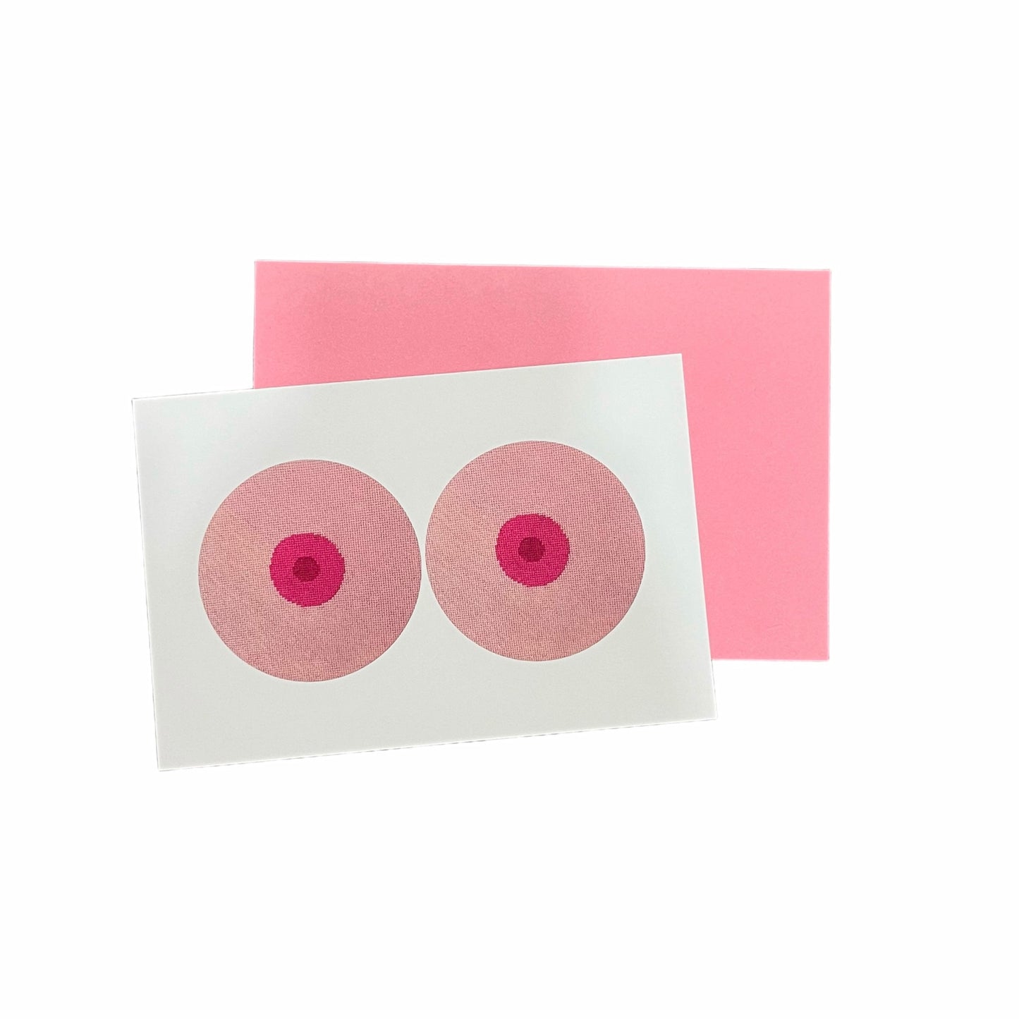 THE GIRLS pink notecard