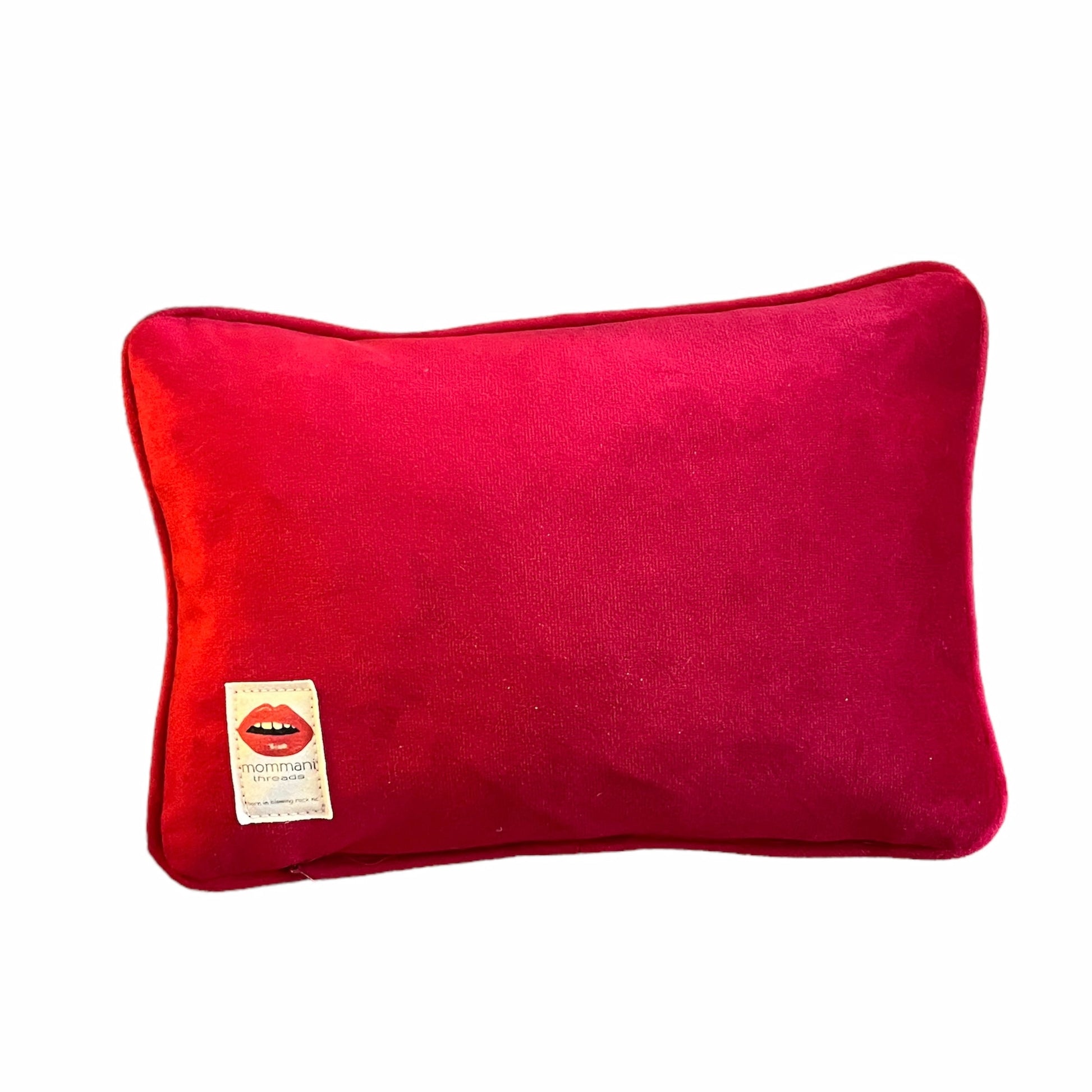 red velvet scatter pillow