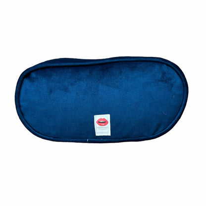 pill shaped pillow with CHILL PILL centered; 1/2 white background and multi-colored dots on the word PILL