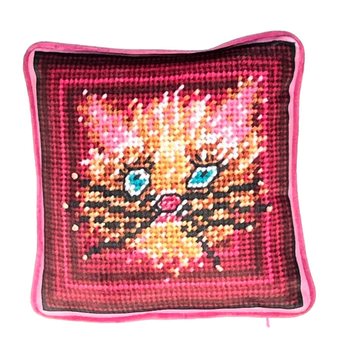 velvet CHOUPETTE kitty-cat toss pillow