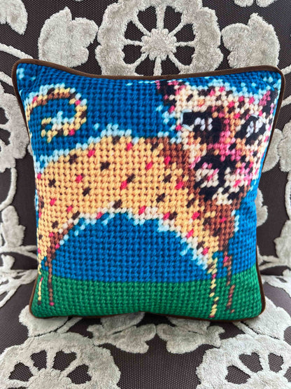 golden cheetah with pink and brown spots